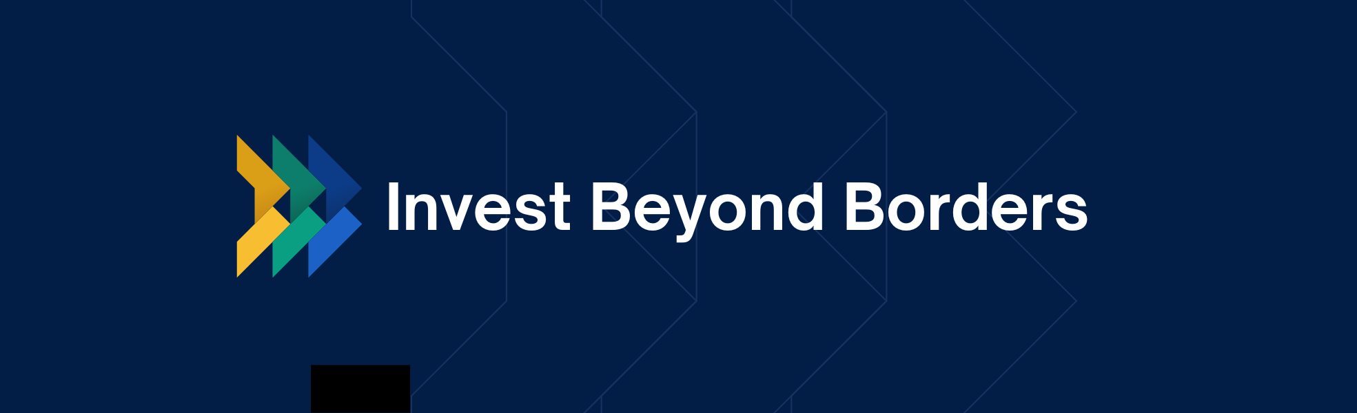Assinatura visual BR3 com a mensagem Invest Beyond Borders